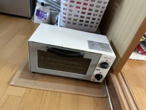 回収前の電子レンジ